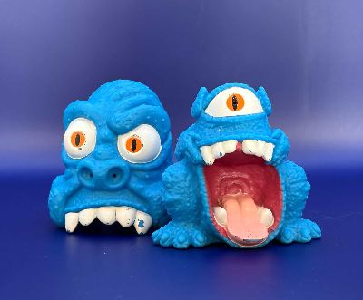 H2 Ghost Blue Stackable Figure Set 1984 Vintage